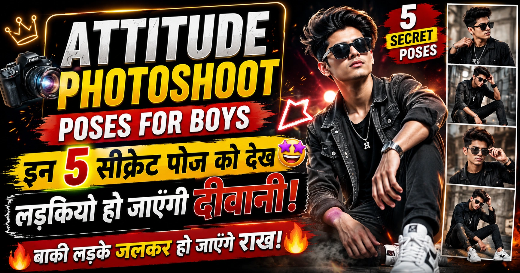 attitude photoshoot poses for boys