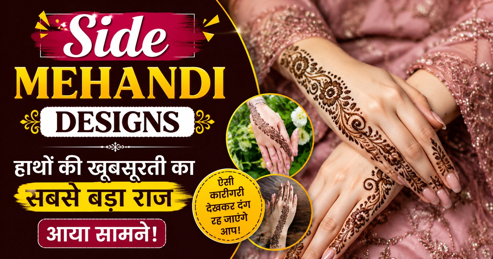 side mehandi designs