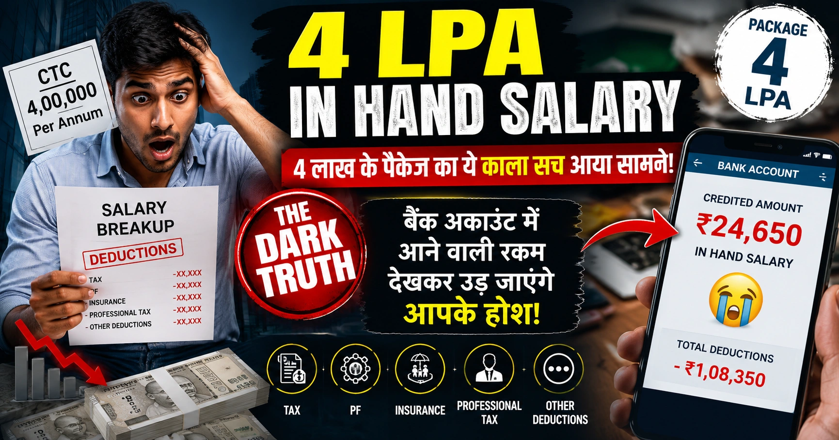 4 lpa in hand salary