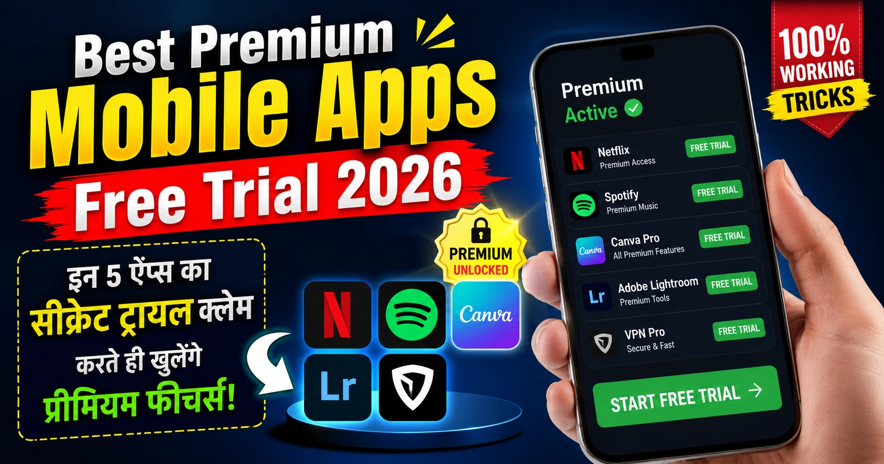 best premium mobile apps free trial 2026